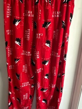 Team Canada Red Fleece Pants